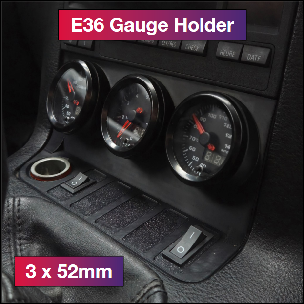 Support de Manomètres x3 pour E36